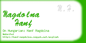 magdolna hanf business card